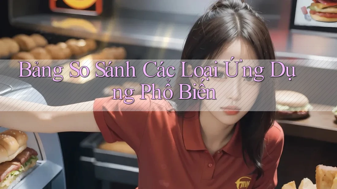 Bảng So Sánh Các Loại Ứng Dụng Phổ Biến Bảng So Sánh Các Loại Ứng Dụng Phổ Biến
