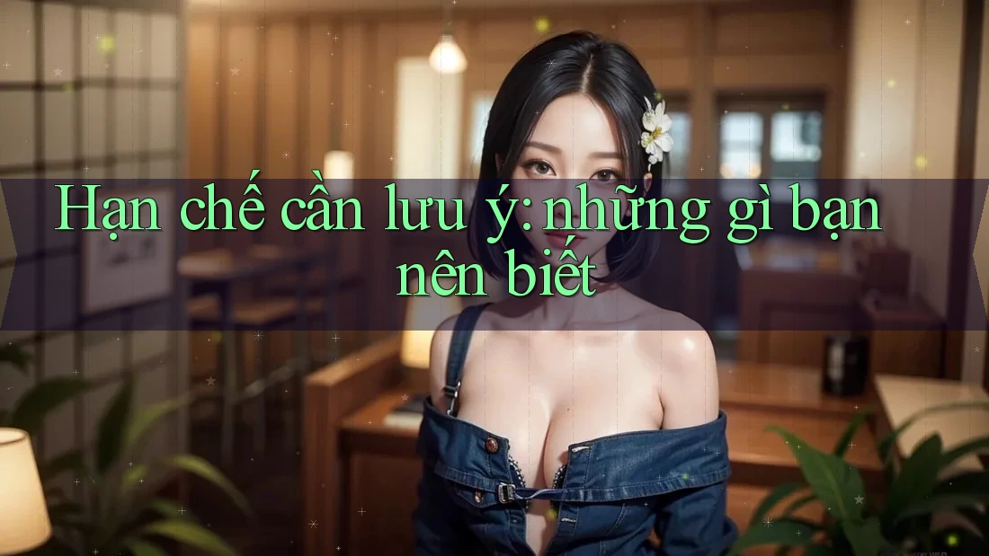 Hạn chế cần lưu ý: những gì bạn nên biết Hạn chế cần lưu ý: những gì bạn nên biết