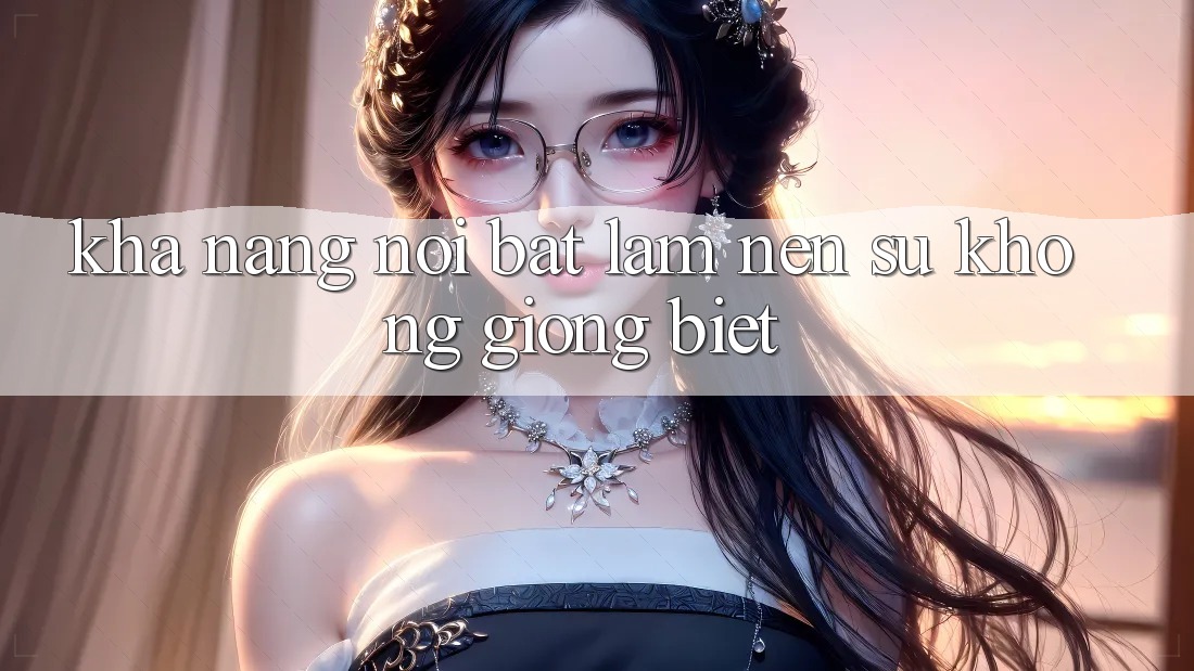 Khả năng nổi bật làm nên sự không giống biệt