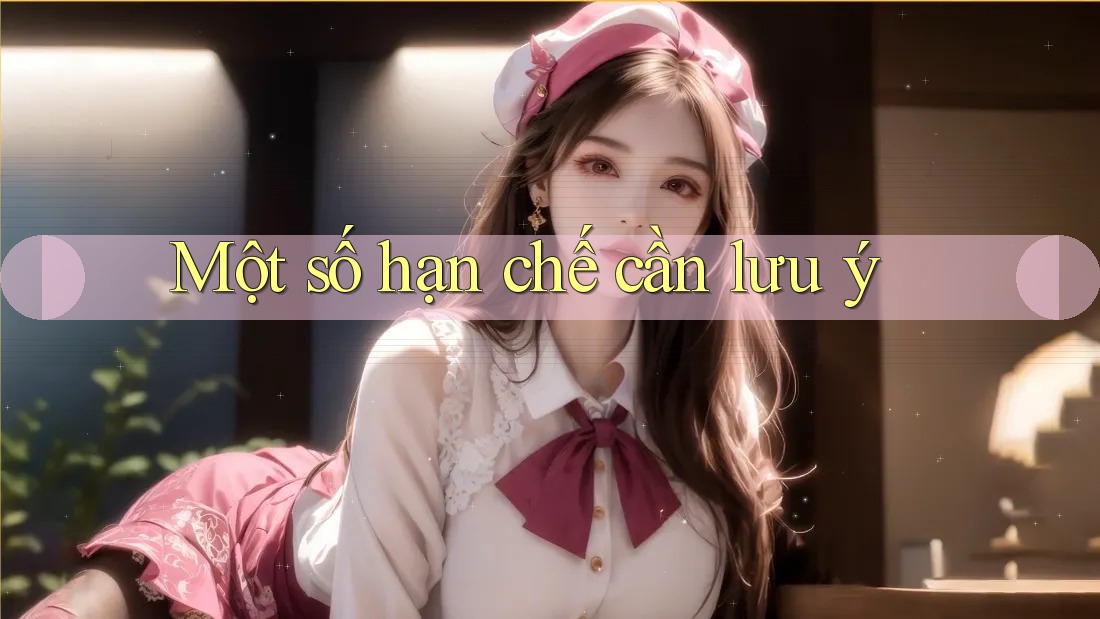Một số hạn chế cần lưu ý Một số hạn chế cần lưu ý
