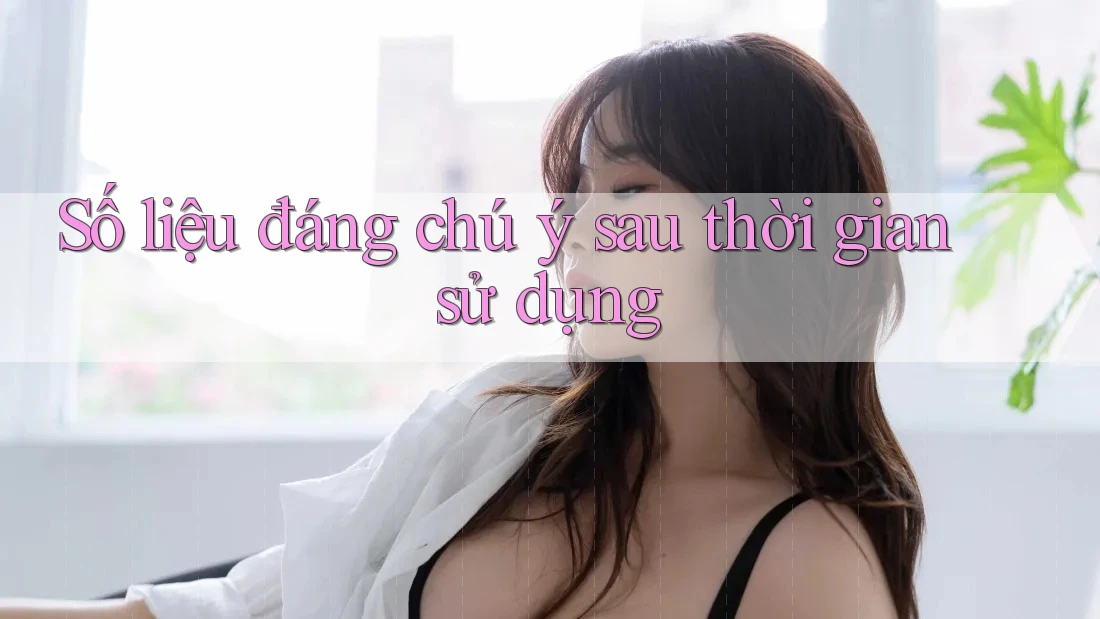 Số liệu đáng chú ý sau thời gian sử dụng Số liệu đáng chú ý sau thời gian sử dụng