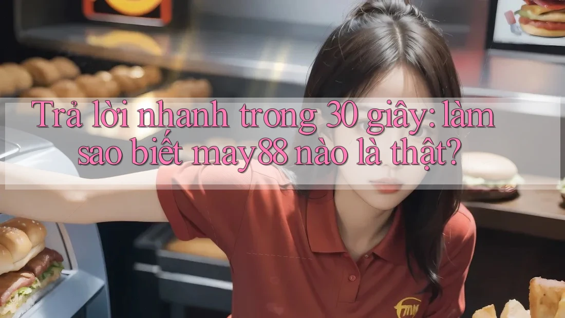 Trả lời nhanh trong 30 giây: làm sao biết may88 nào là thật? Trả lời nhanh trong 30 giây: làm sao biết may88 nào là thật?